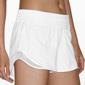 Lululemon Hotty Hot Shorts High-Rise 2.5" White Size 4 Women's